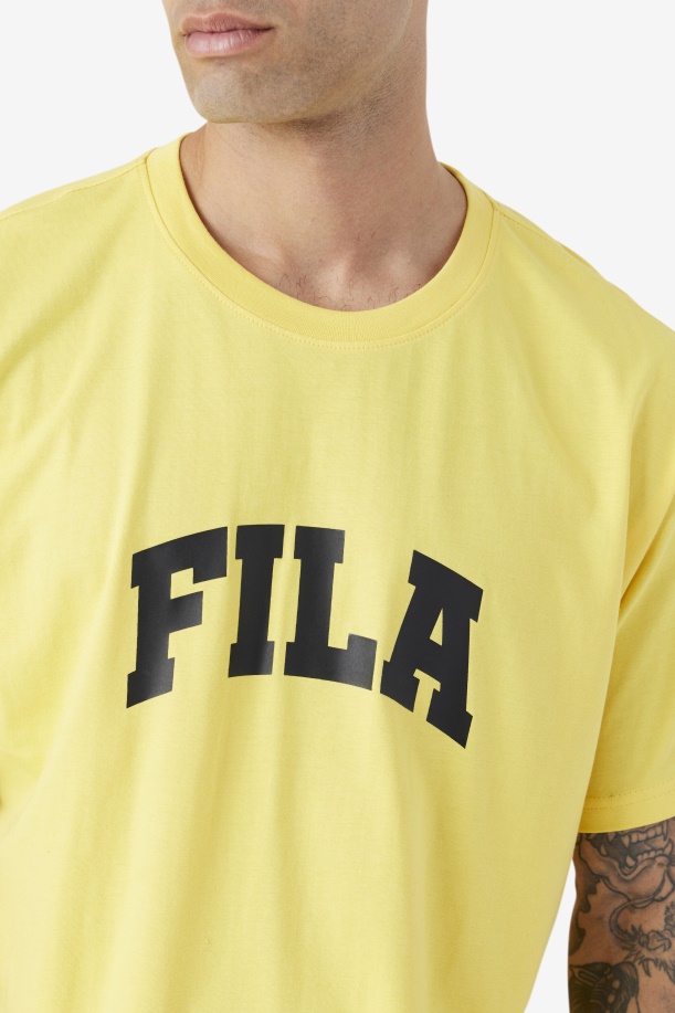 μπλουζάκι Fila Cody μιμόζα/μαύρο
