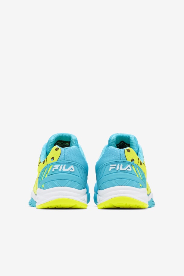 γυναικεία ζώνη βόλεϊ Bluefish/λευκή/κίτρινη Fila