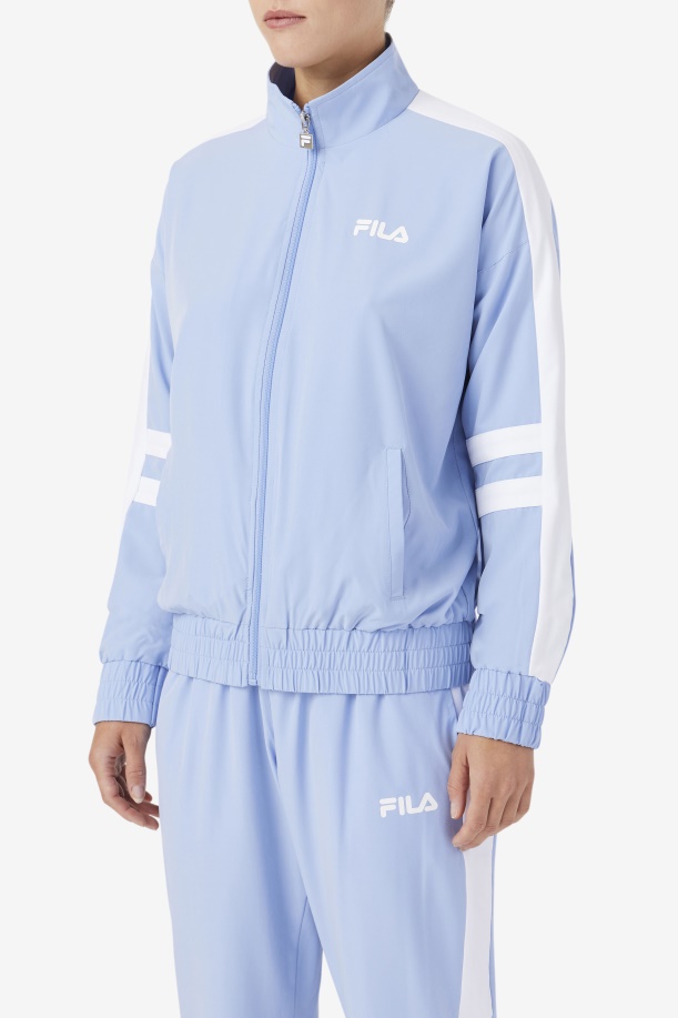 σακάκι πίστας Fila Jovia μπλε/λευκό