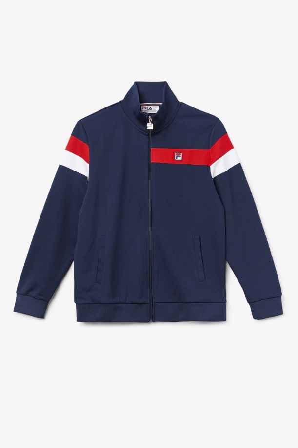 Fila Malcolm σακάκι σακάκι Peacoat/κόκκινο/λευκό