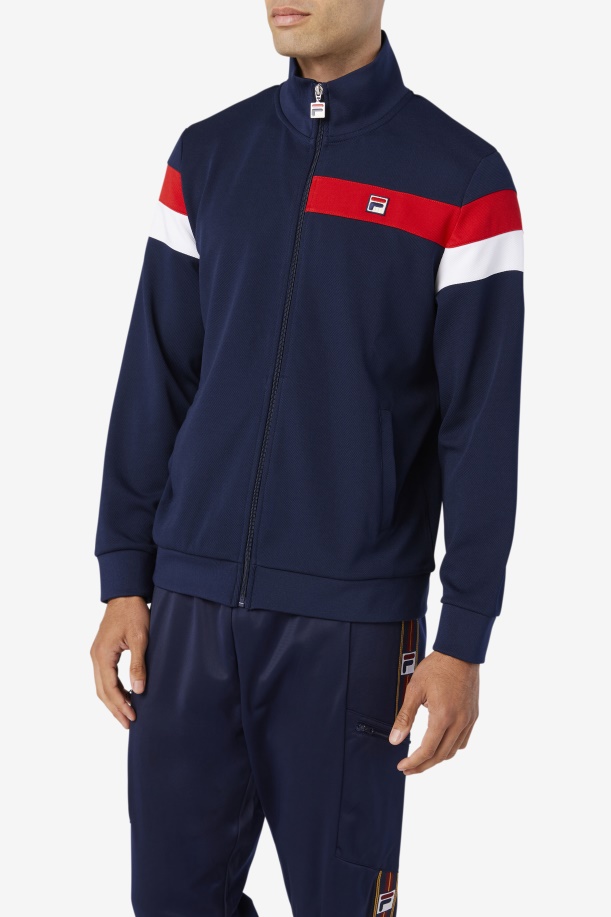 Fila Malcolm σακάκι σακάκι Peacoat/κόκκινο/λευκό