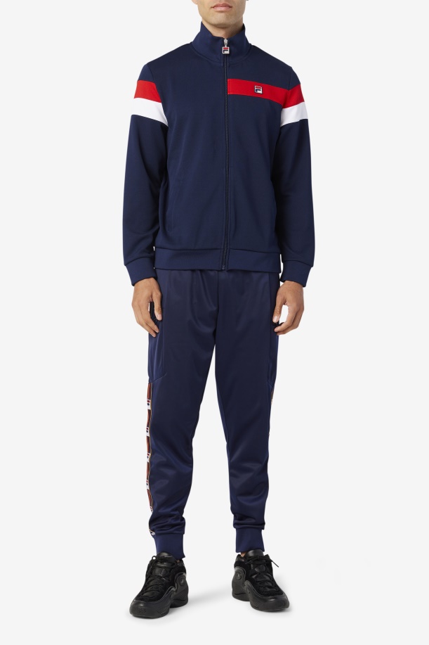 Fila Malcolm σακάκι σακάκι Peacoat/κόκκινο/λευκό