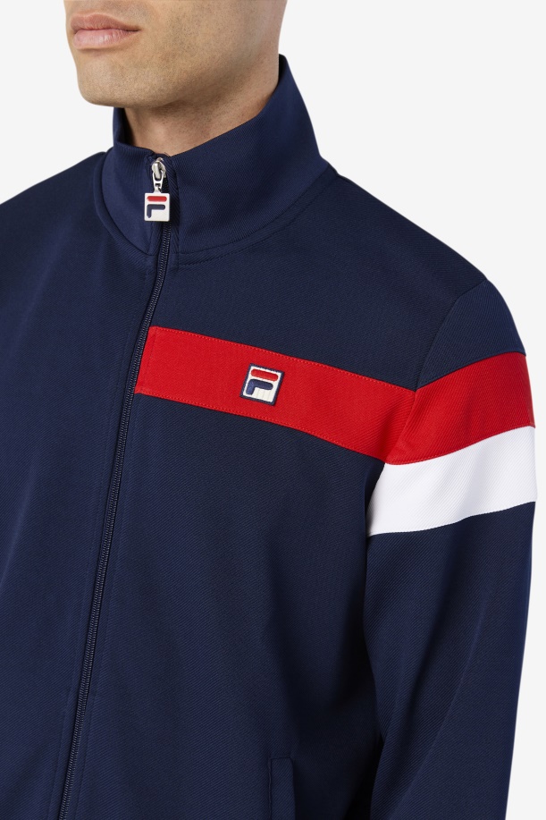 Fila Malcolm σακάκι σακάκι Peacoat/κόκκινο/λευκό