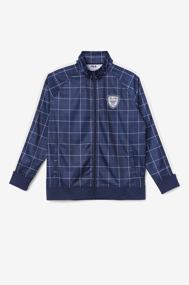 Oshan Track Jacket Fila Navy/gardenia/june Bug