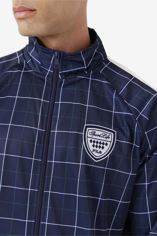 Oshan Track Jacket Fila Navy/gardenia/june Bug