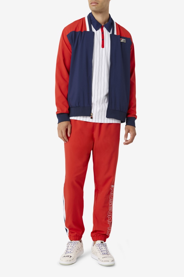 Peacoat/κόκκινο/λευκό Fila X το μουσείο σακάκι πίστας Fila