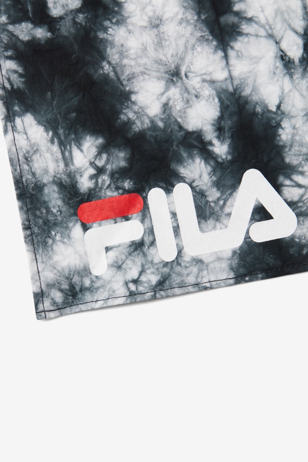 ασπρόμαυρη ασπρόμαυρη βαφή γραβάτας Bandana Fila