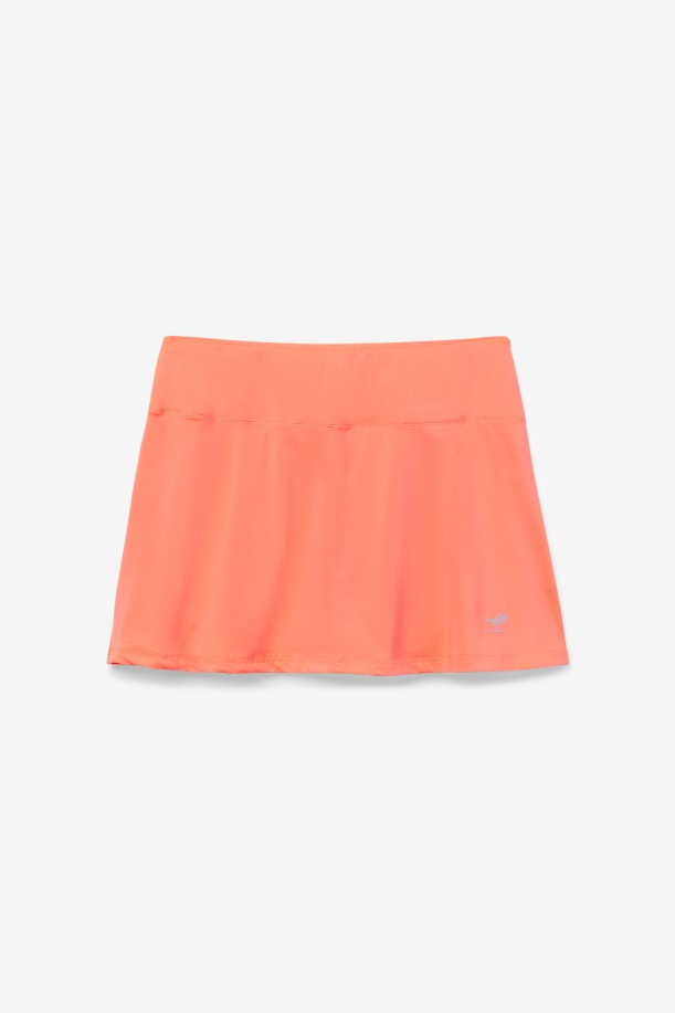 φλογερό κοραλί Fila Pickleball Flounce Skort