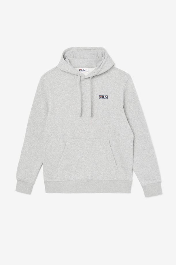κουκούλα με κουκούλα Fila Gray Heather/white Algot