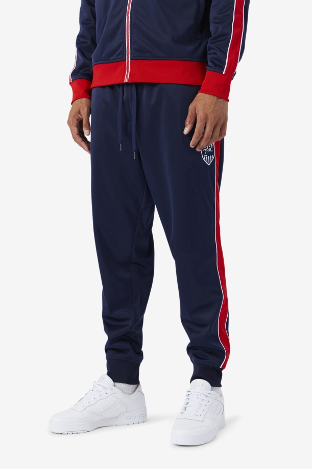 Fila 2pac παντελόνι πίστας ναυτικό/κόκκινο/λευκό