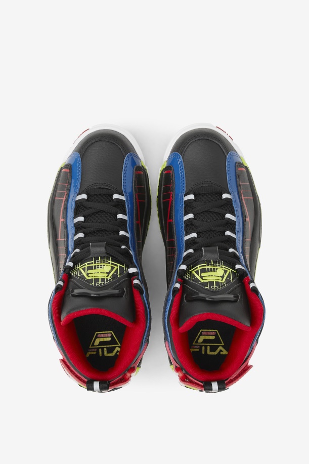 Fila Small Kids\' Grant Hill 2 μαύρο/μπλε/κόκκινο