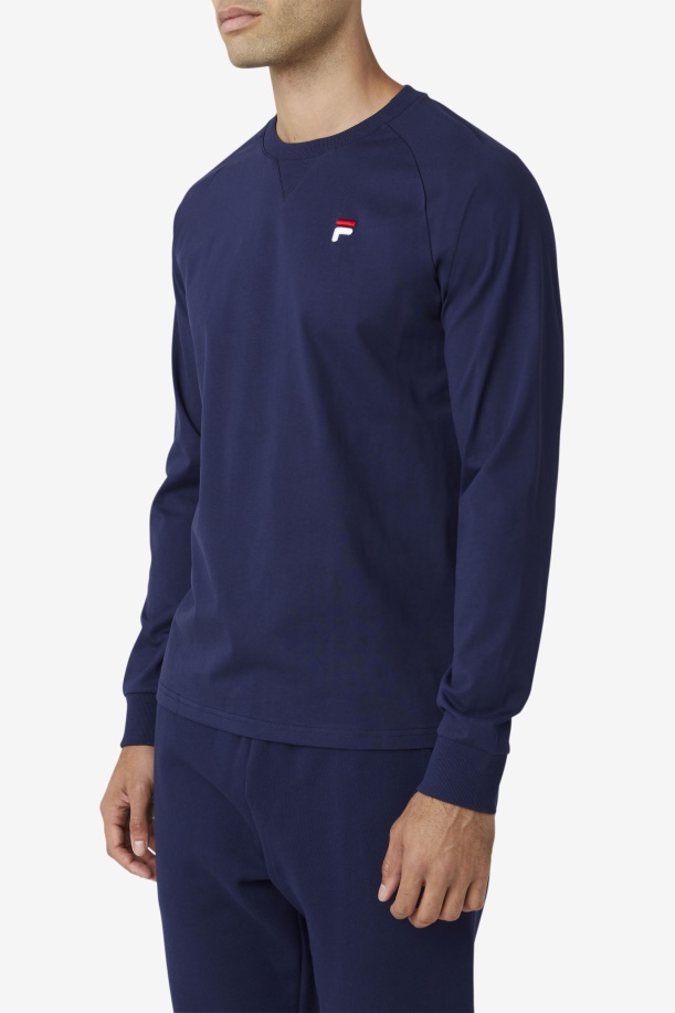 μακρυμάνικο μπλουζάκι Peacoat Fila Flynn