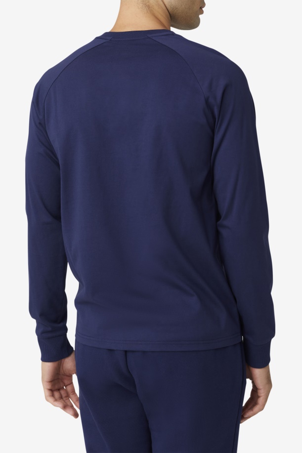 μακρυμάνικο μπλουζάκι Peacoat Fila Flynn