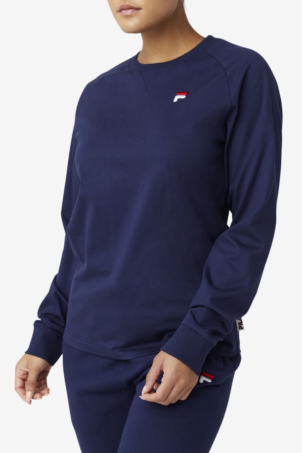 μακρυμάνικο μπλουζάκι Peacoat Fila Flynn