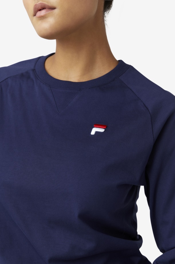 μακρυμάνικο μπλουζάκι Peacoat Fila Flynn