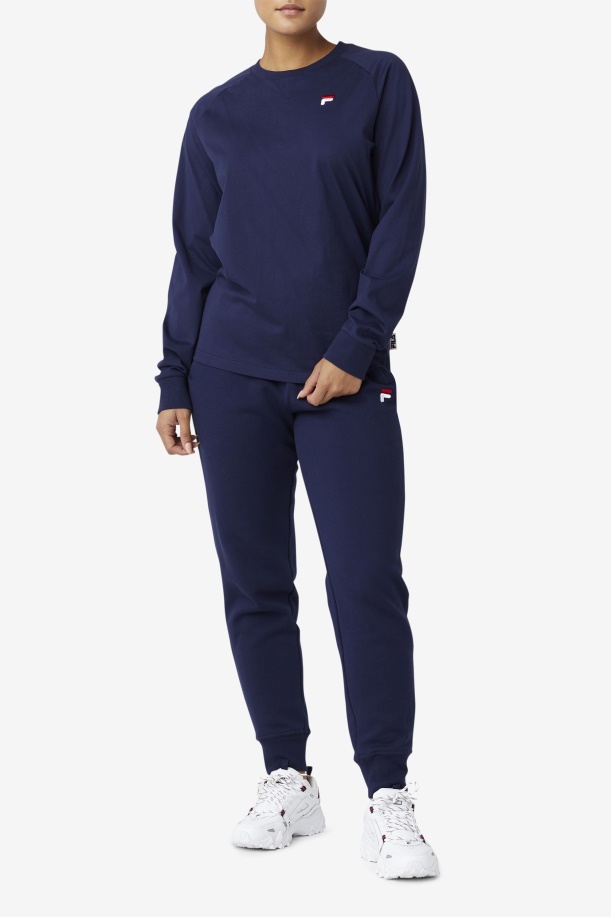 μακρυμάνικο μπλουζάκι Peacoat Fila Flynn