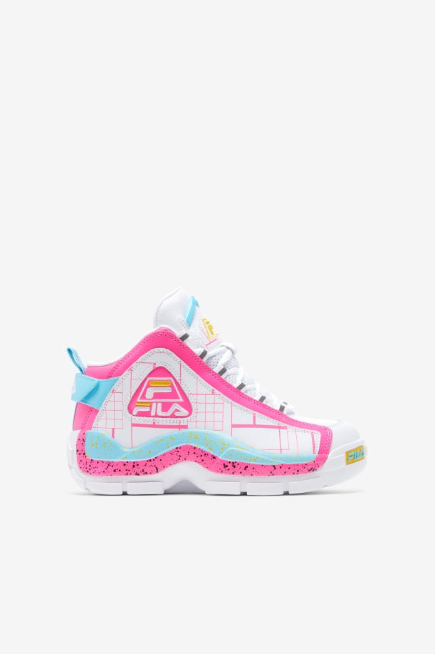 μεγάλος λόφος για παιδιά 2 Fila White/ροζ/γαλαζόψαρο