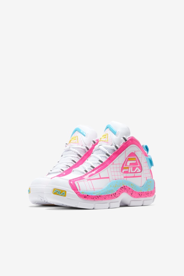 μεγάλος λόφος για παιδιά 2 Fila White/ροζ/γαλαζόψαρο