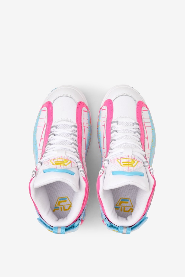 μεγάλος λόφος για παιδιά 2 Fila White/ροζ/γαλαζόψαρο