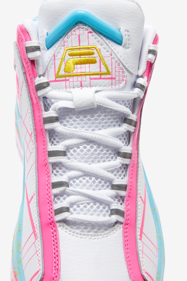 μεγάλος λόφος για παιδιά 2 Fila White/ροζ/γαλαζόψαρο
