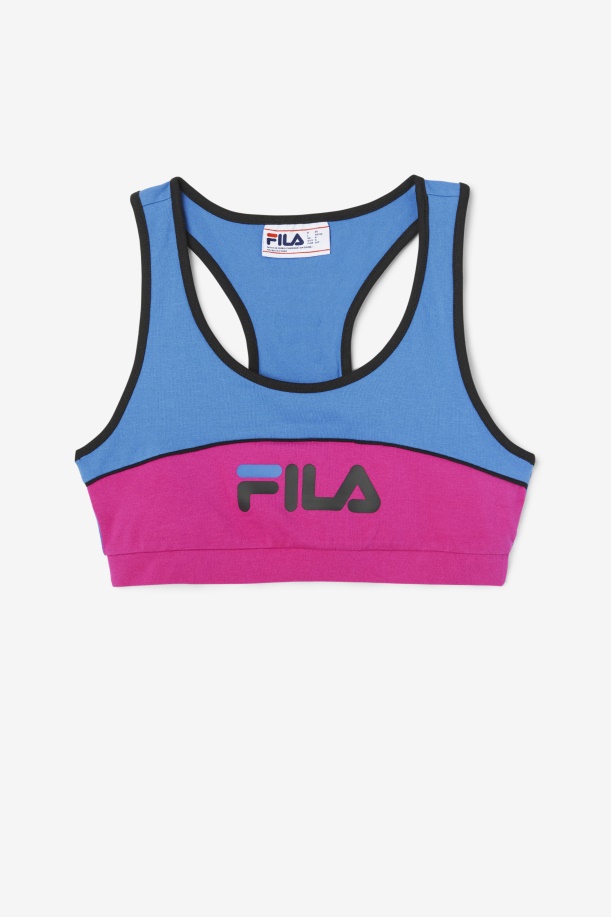Fila φωτεινό μπλουζάκι σουτιέν Kairi από κοβάλτιο