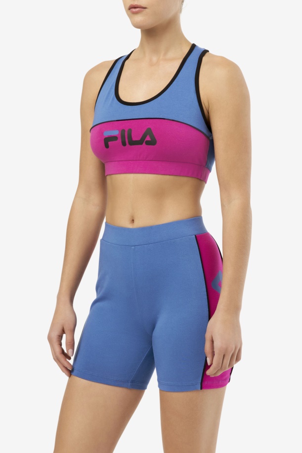 Fila φωτεινό μπλουζάκι σουτιέν Kairi από κοβάλτιο