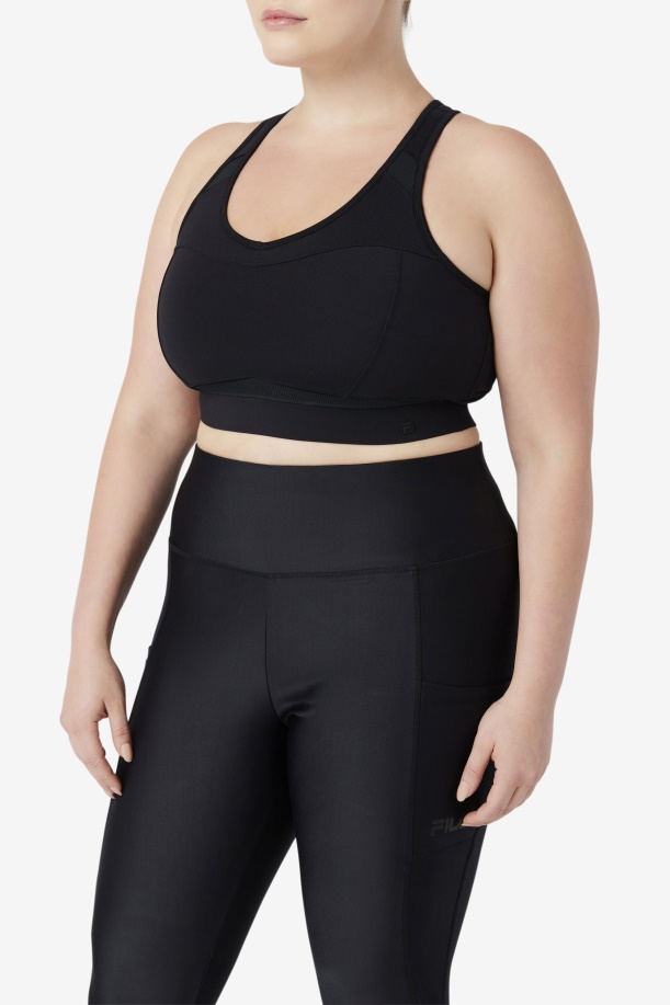 αθλητικό σουτιέν Fila Uplift Racerback μαύρο
