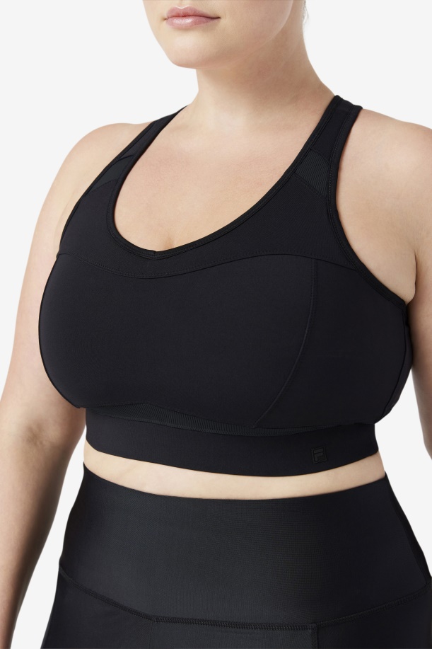 αθλητικό σουτιέν Fila Uplift Racerback μαύρο