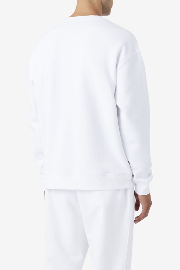 λευκό Fila 2pac Fleece Patch Crew