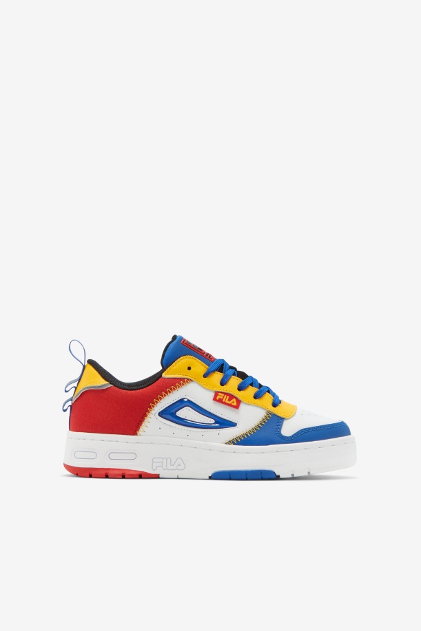 Fila Big Kids' Lnx-100 αλυσιδωτή βελονιά μαύρη/κόκκινη/μπλε