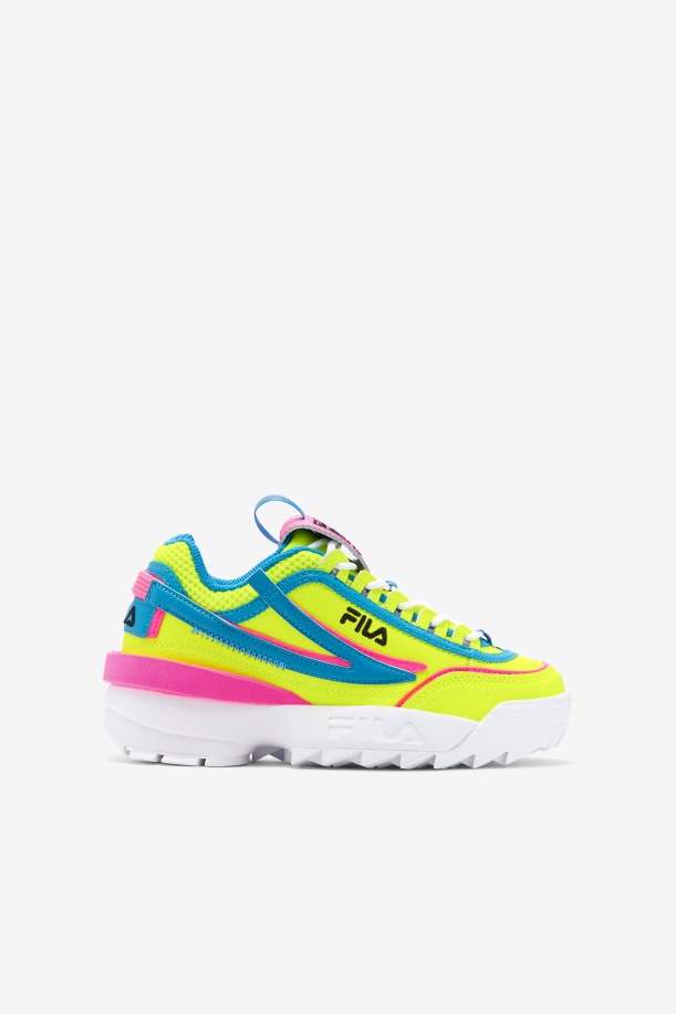 Fila Big Kids' Disruptor 2 Exp κίτρινο/ατομικό μπλε/ροζ
