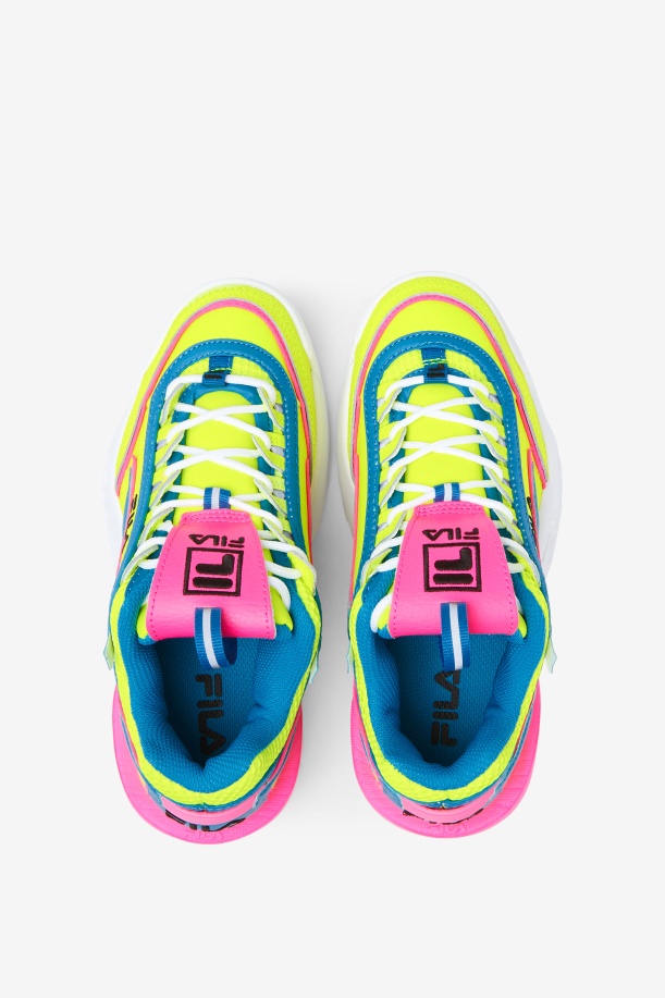 Fila Big Kids\' Disruptor 2 Exp κίτρινο/ατομικό μπλε/ροζ