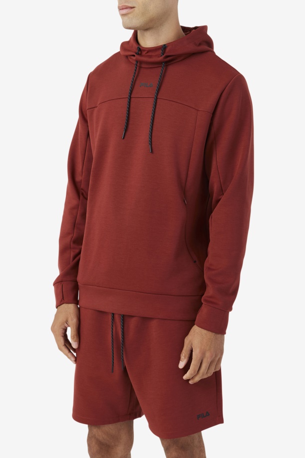 Fila Aadheen Hoodie Russet καφέ/μαύρο
