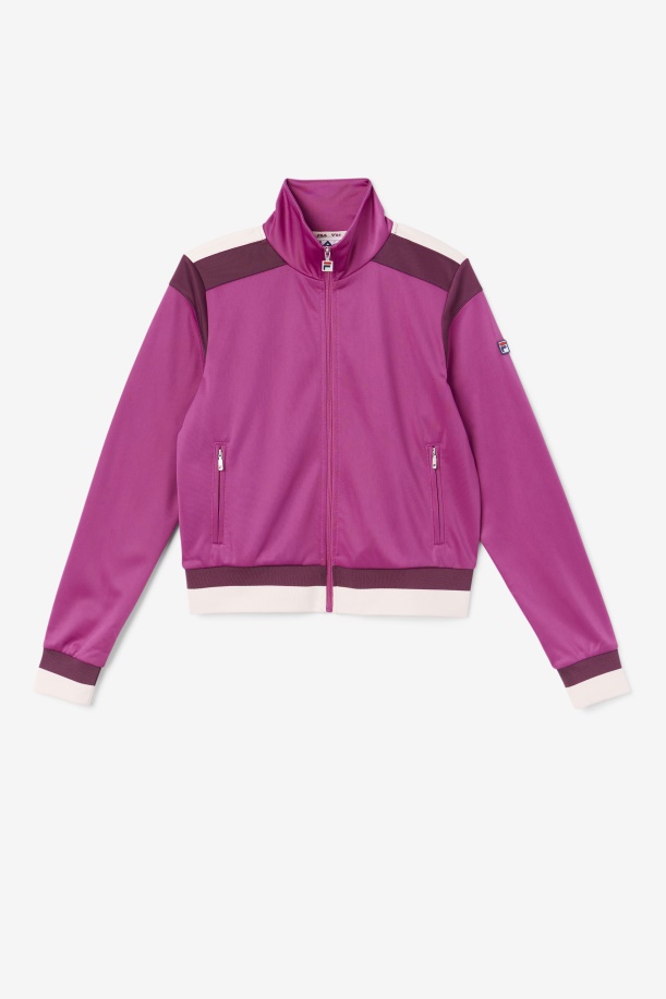 ρουζ/σταφύλι κρασί/ποτ πουρί Fila Sandy Track Jacket