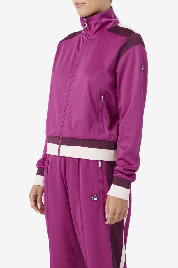 ρουζ/σταφύλι κρασί/ποτ πουρί Fila Sandy Track Jacket