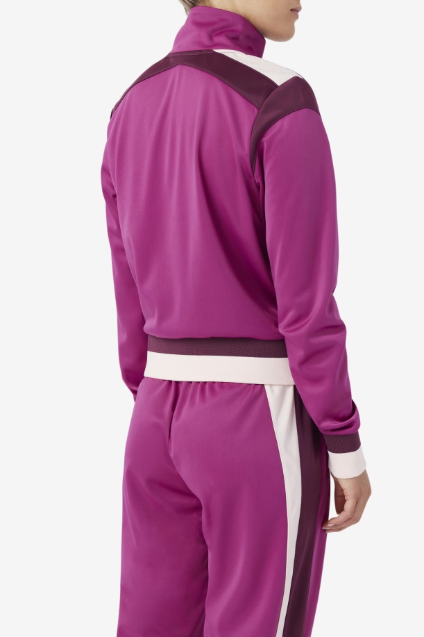 ρουζ/σταφύλι κρασί/ποτ πουρί Fila Sandy Track Jacket