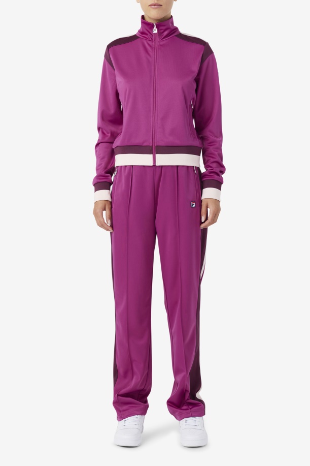 ρουζ/σταφύλι κρασί/ποτ πουρί Fila Sandy Track Jacket