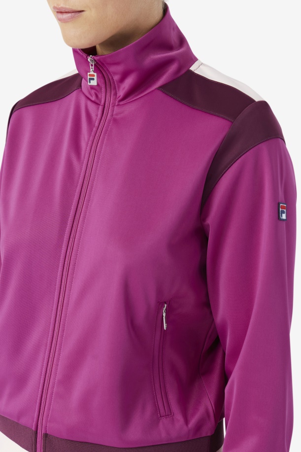ρουζ/σταφύλι κρασί/ποτ πουρί Fila Sandy Track Jacket