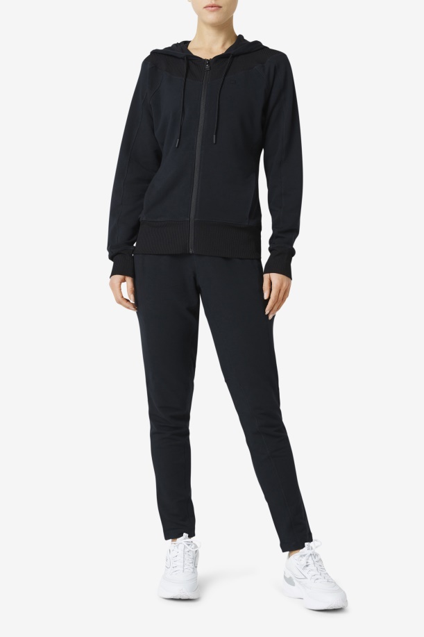 μαύρο παντελόνι Fila Fi-lux Slim Leg