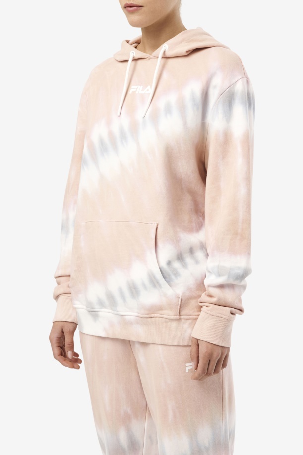 Fila Aerolynn Tie Dye Hoodie γαρδένια/λευκό/βελγικό μπλοκ