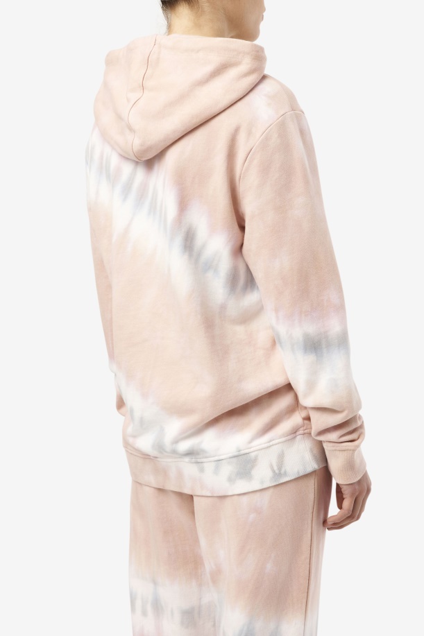 Fila Aerolynn Tie Dye Hoodie γαρδένια/λευκό/βελγικό μπλοκ