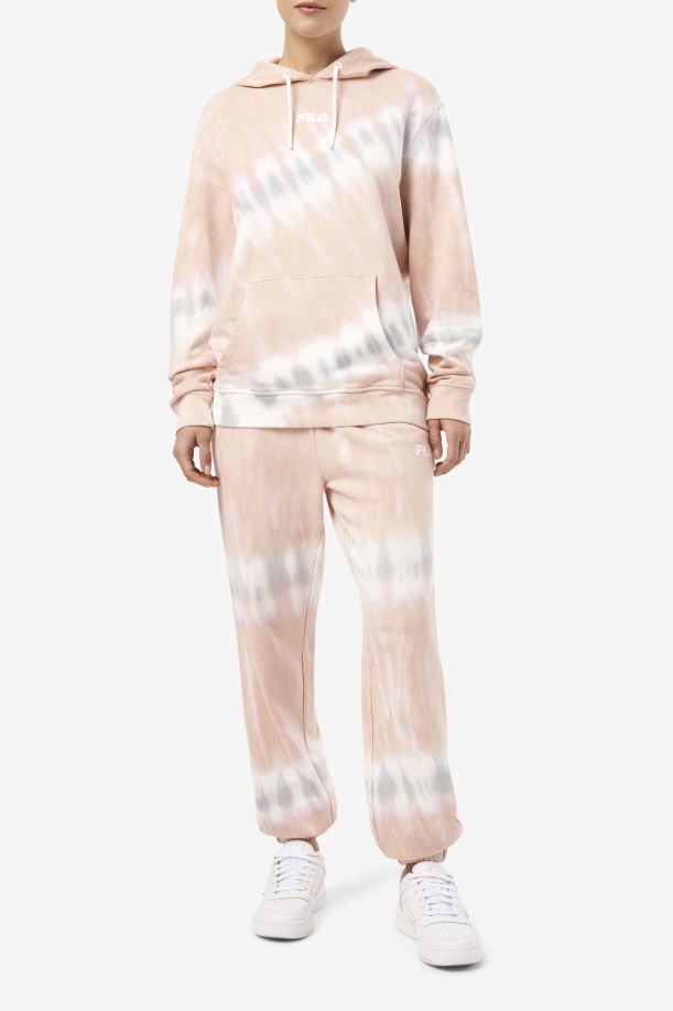 Fila Aerolynn Tie Dye Hoodie γαρδένια/λευκό/βελγικό μπλοκ