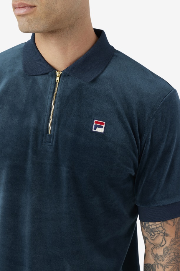 Teal Fila Devon βελούδο πόλο