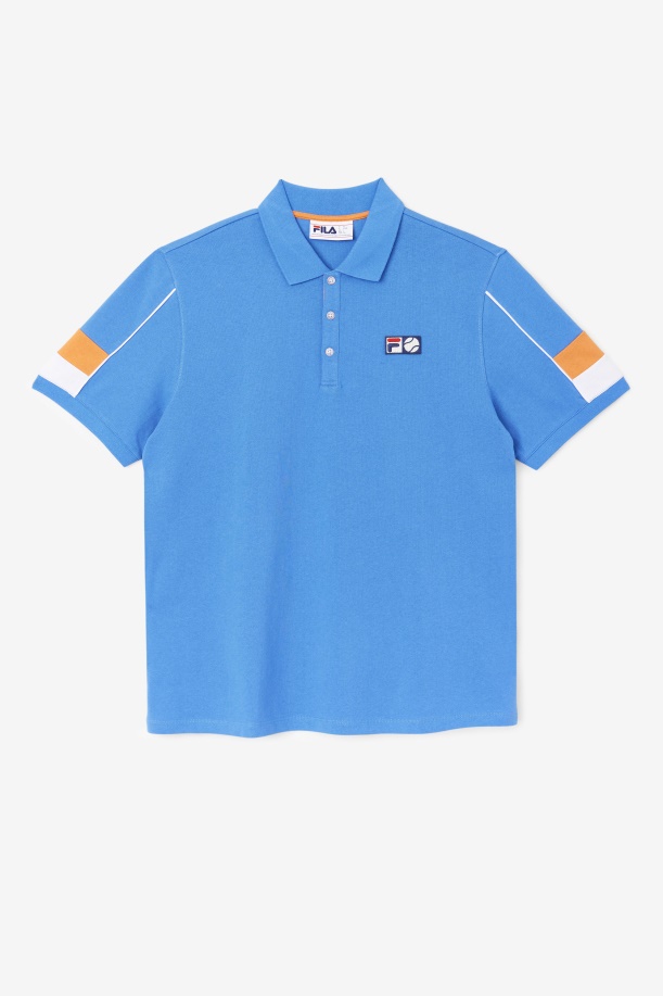 έντονο μπλε/λευκό/κοραλί ροζ Coda Polo Fila