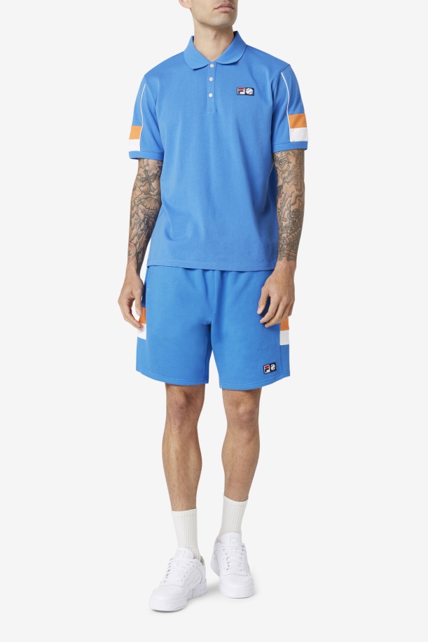 έντονο μπλε/λευκό/κοραλί ροζ Coda Polo Fila