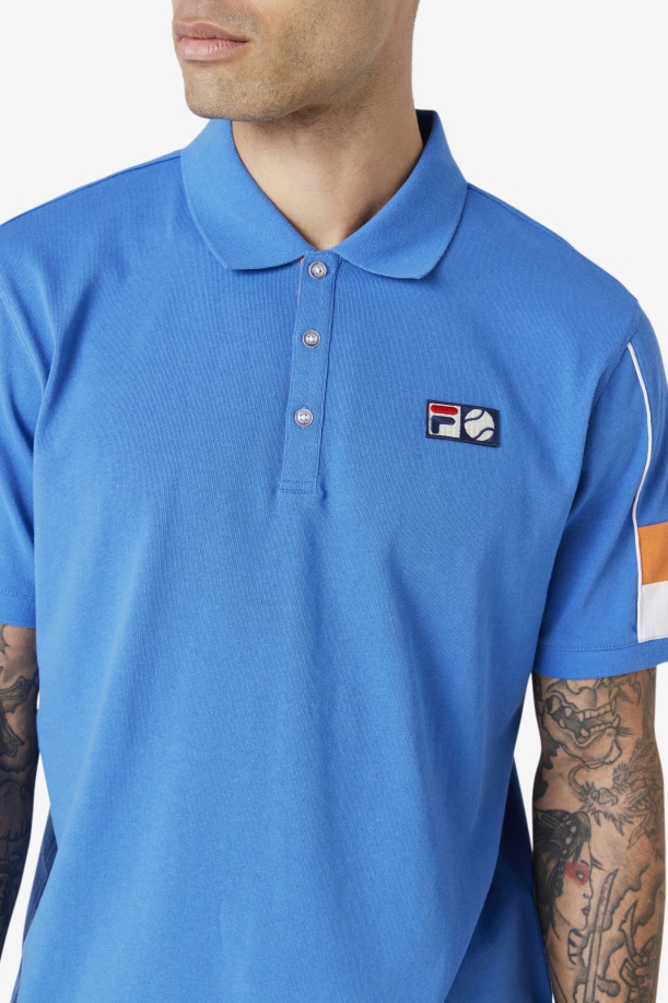 έντονο μπλε/λευκό/κοραλί ροζ Coda Polo Fila