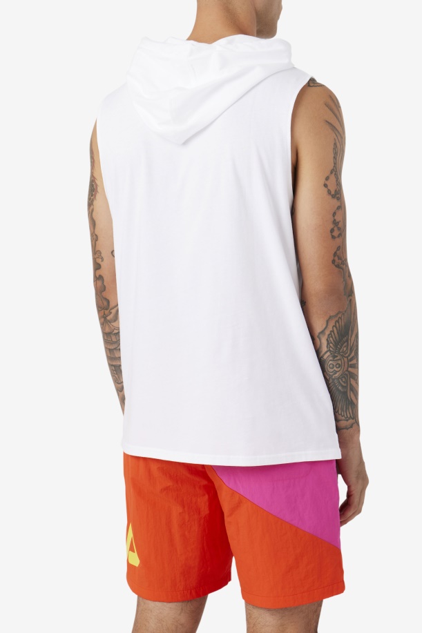 Fila White/navy/cherry Tomato Zany αμάνικη κουκούλα