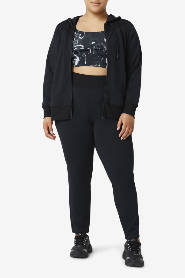 μαύρο παντελόνι Fi-lux Slim Leg Fila