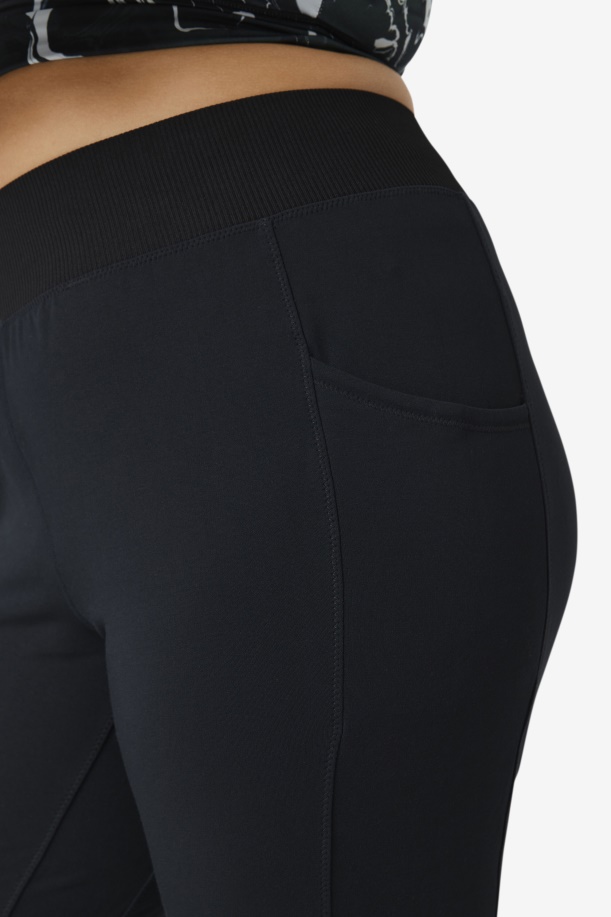 μαύρο παντελόνι Fi-lux Slim Leg Fila