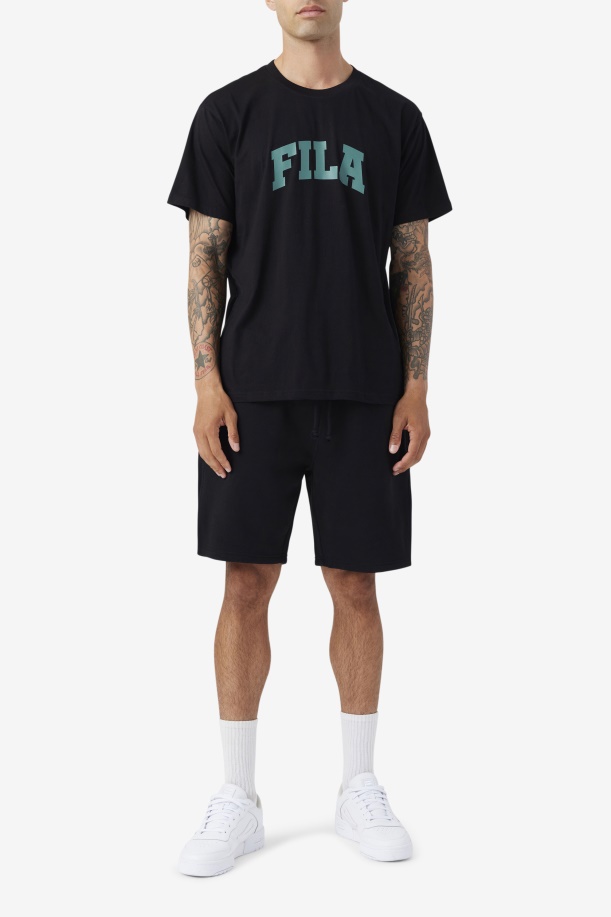 μπλουζάκι Cody μαύρο/μπλε έλατο Fila